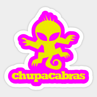 chupacabras - paradise fluo edition (yellow) Sticker